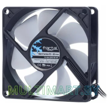 Вентилятор для корпуса Fractal Design Silent R3 80мм (FD-FAN-SSR3-80-WT)